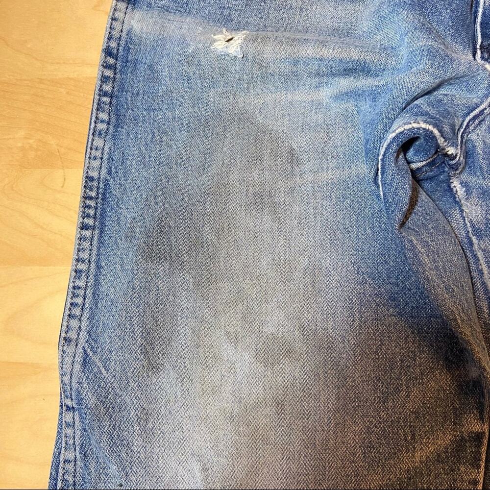 Vintage Wrangler Jeans 13MWZ Distressed Straight Leg Well Worn Blue 37”x36” - Picture 3 of 4